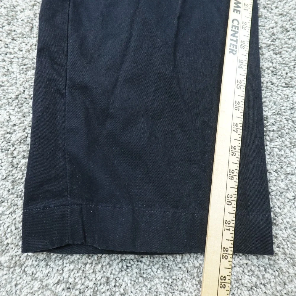 Brooks Brothers Pants Mens 40X32 Black Hudson Chino Trouser Flat Front Straight
